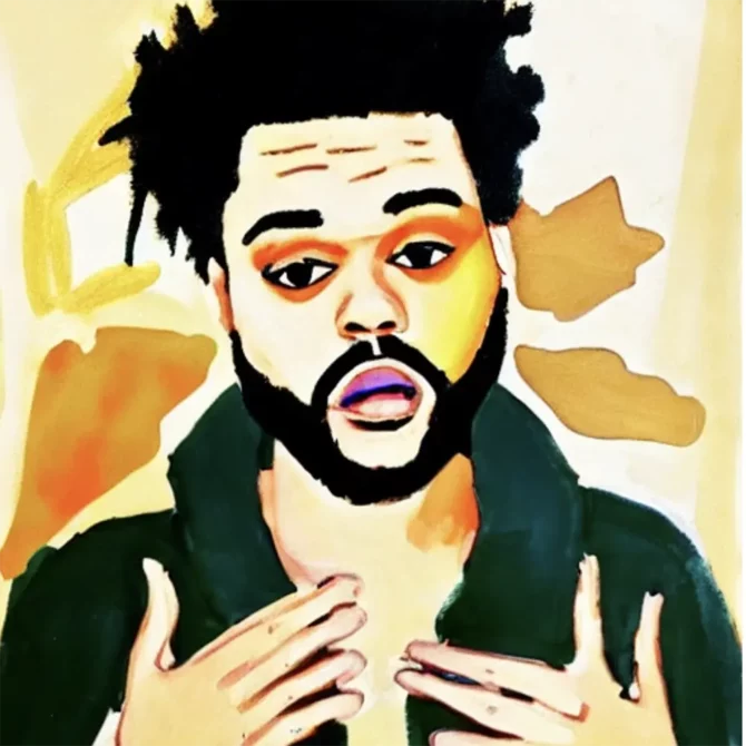 The Weeknd in the style of Henri Matisse     21